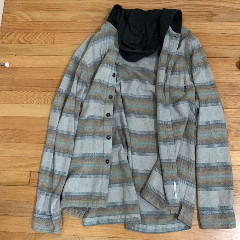 Gray Billabong Baja Flannel